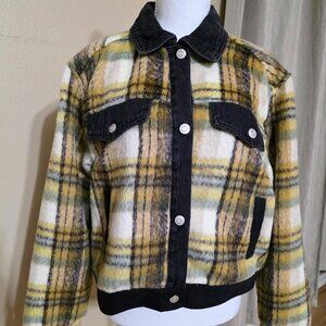 Republic Clothing Plaid Cropped Jacket – Size L